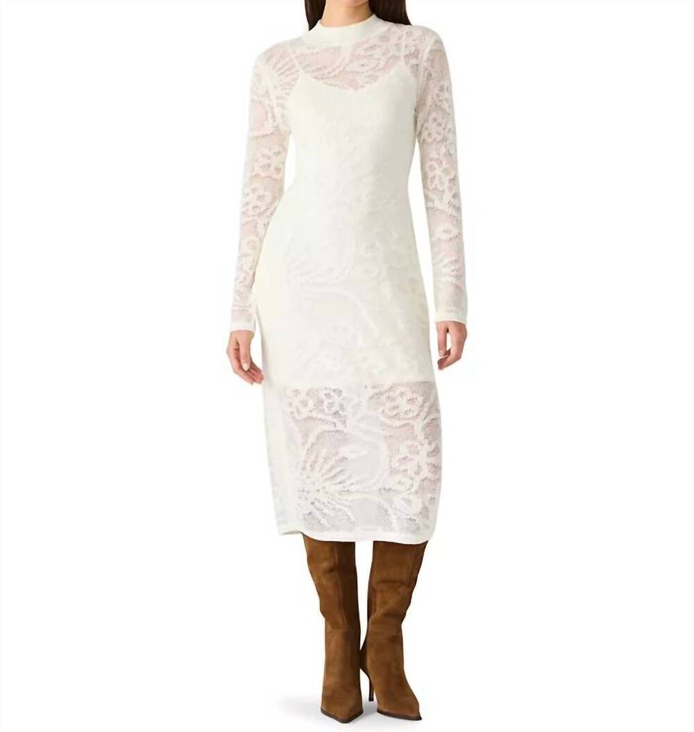 NEW STEVE MADDEN illie midi dress in white